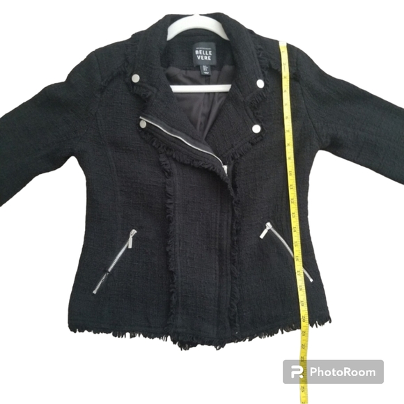 Belle Vere Tweed Moto Jacket EUC - Picture 7 of 15